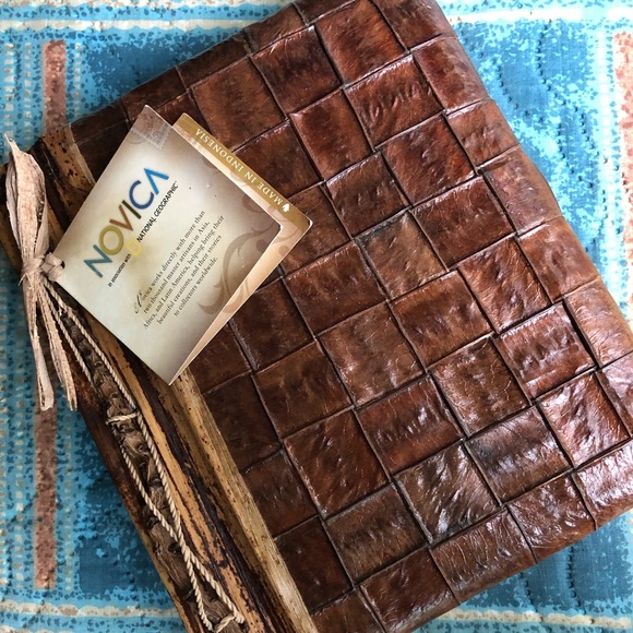 Novica Other - Novica Natural Hand-Crafted Lamtoro Notebook